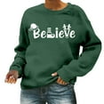thumbnail image 2 of Christmas Believe Sweatshirts for Women 2025 Long Sleeve Crewneck Graphic Sweatshirt Holiday Pullover Tops, 2 of 5