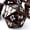 #Black Red White, variant on Metal Dice for DND - Cracked Lightning Metal Dice - Polyhedral Set for D&D with Cracks - Beautifully Detailed Compatible with Dungeons and Dragons, RPG and More (Metal Blue Gold Lightning)