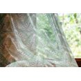 thumbnail image 2 of Palm Leaf Tulle Curtains with Rod Pocket, Watercolor Art of Palm Tree Leaves Fresh Jungle Rainforest Plants, Sheer Drape for Wedding Party 2 Panels, 7 Sizes, Forest Green and White, by Ambesonne, 2 of 3