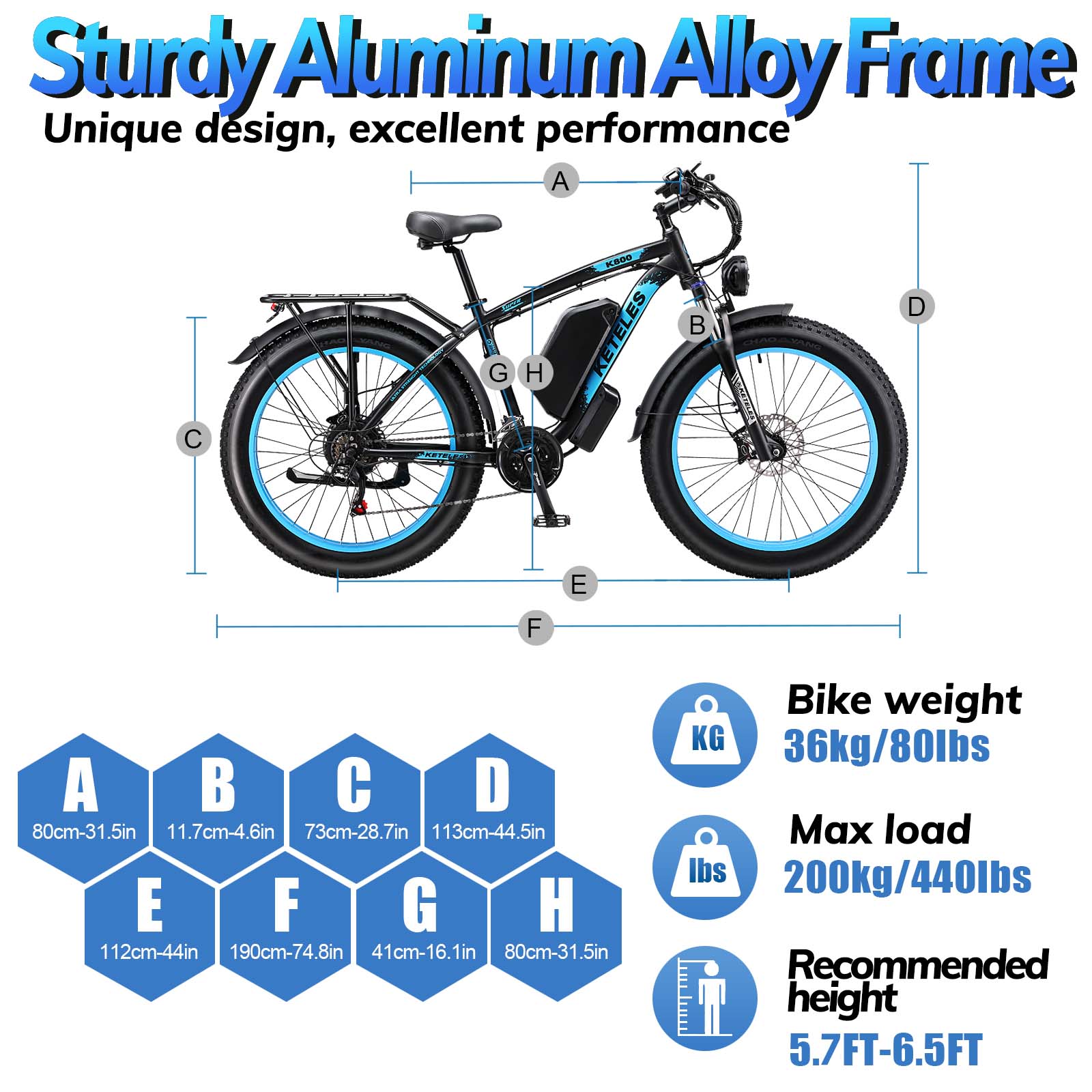 KETELES 1600W Electric Bike for Adults, 26" Fat Tire Electric Commuter Bicycle, Electric Mountain Bicycle Beach Snow Bike Ebike E-bike with 48V 20AH Removable Battery 21-Speed, UL2849