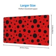thumbnail image 3 of Kdxio Ladybug Pattern Print Large Gaming Mouse Pad,Non-Slip Base,Water Resist Keyboard Pad for Gamer,Office & Home,29.5 x 15.8 in, 3 of 9