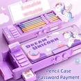 thumbnail image 2 of Password Lock Pen Box Multifunctional Stationery Girl's High-tech Pencil Elementary School Student Luxury Children's Intelligent 2, 2 of 6