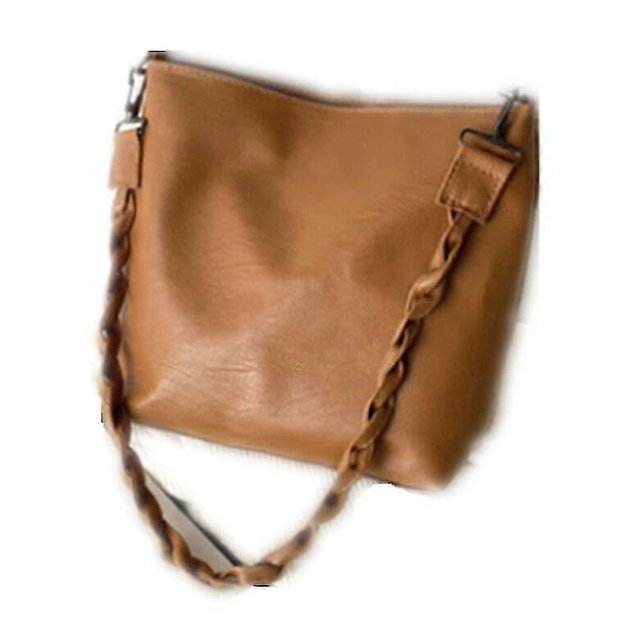 Bolso de hombro informal para mujer, bolso cruzado de piel sintética de gran capacidad, bolso de mano vintage para mujer