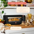 Beautiful Infrared Air Fry Toaster Oven, 9Slice, 1800 W, Black Sesame by Drew Barrymore