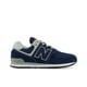 thumbnail image 2 of Zapatillas New Balance 574 V1 para niños, color blanco marino, con cordones, 1,5 W, 2 of 9