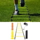 thumbnail image 4 of Agility Ladder Training Set - Escalera de velocidad de 12 peldaños con 12 conos de disco para interiores Paracaídas de resistencia Sharpla Escalera de agilidad, 4 of 7