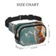 thumbnail image 4 of Balery Starry Sky Cloud Fox Mochila Cinturón para Mujeres y Hombres, Bolsa de Cintura Impermeable de Doble Capa con Correa, 4 of 9