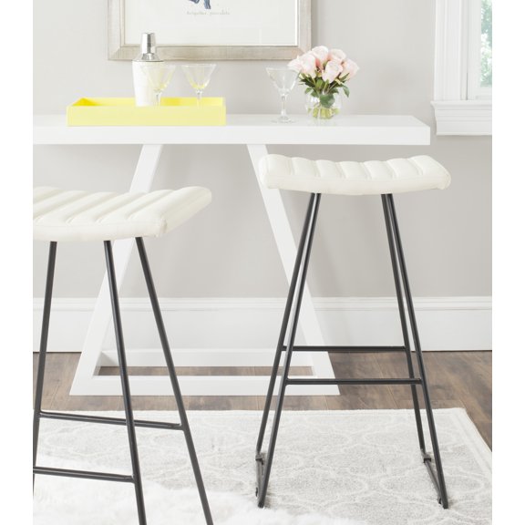Safavieh Akito 30"H Mid-Century Bar Stool, Set of 2