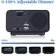 thumbnail image 4 of Radio despertador digital con cargador USB dual para dormitorio, volumen y brillo de alarma ajustables (negro) Hy, 4 of 5