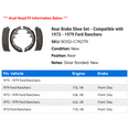thumbnail image 2 of Rear Brake Shoe Set - Compatible with 1973 - 1979 Ford Ranchero 1974 1975 1976 1977 1978, 2 of 2
