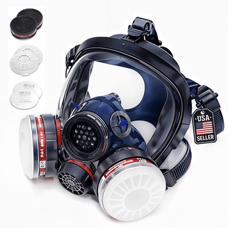 3M Protective Respiratory Gas Mask - Medium Full Face Respirator