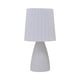 thumbnail image 1 of Lámpara de noche Infidev con control táctil, puertos de carga USB, pantalla de tela para decoración de dormitorio y sala de estar, lámpara de mesa de cerámica con control remoto, regulador de, 1 of 7