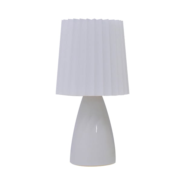 Lámpara de noche Infidev con control táctil, puertos de carga USB, pantalla de tela para decoración de dormitorio y sala de estar, lámpara de mesa de cerámica con control remoto, regulador de