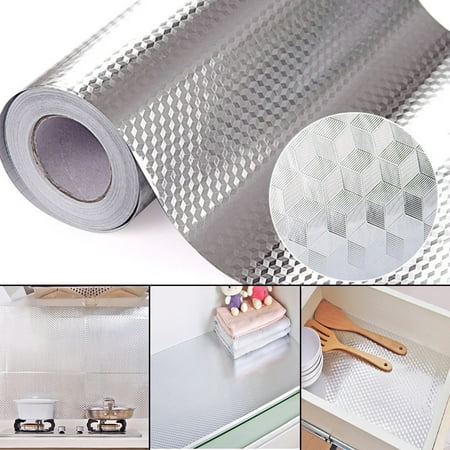40*100cm High Quality Aluminum Foil Self Adhesive Waterproof Wallpaper for Kitchen Furniture Sticker DIY Home Decorate (Best High Quality Wallpapers)