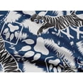 thumbnail image 4 of oneOone Rayon Medium Blue Fabric Tiger Sewing Material Print Fabric By The Yard 56 Inch Wide, 4 of 5