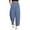 Blue, variant on Clothing Women's Casual Pants Womens Wide Leg Barrel Pants Elastic High Waisted Side Pocket Palazzo Trousers Business Work Casual Pants Women Blendingpants