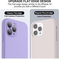 thumbnail image 3 of XUCP-Compatible with iPhone 11 Pro Case, Upgraded Liquid Silicone with [Flat Edges] [Camera Protection] [Soft Anti-Scratch Microfiber Lining] Phone Case for iPhone 11 Pro 5.8 inch - Light Purple, 3 of 4