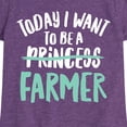 thumbnail image 3 of Instant Message - Today I Want To Be A Farmer - Toddler & Youth Girls Short Sleeve Graphic T-Shirt, 3 of 6