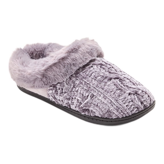 Dearfoams Cozy Comfort Women's Luxe Chenille Knit Clog Slippers