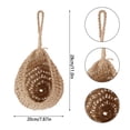 thumbnail image 4 of Vegetable Hanging Basket Boho Style Hemp Rope Fruit Baskets Decorative Hand-Woven Vegetable Hanging Bag Breathable Storage Pocket for Home Home Vegetable Fruit, 4 of 9