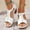 White, variant on Viluyesy Women's Block Heels Sandals, Comforable Soft Sole Peep Open Summer 2025 Fashion Shoes Beige 5.5