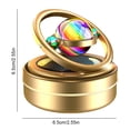 thumbnail image 2 of Ambientador Giratorio Solar de Aire para Coche Aromaterapia de Doble Anillo (Estrella) Dorado, 2 of 4