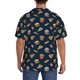thumbnail image 3 of Balery Fast Food Camisa Casual de Manga Corta con Botones para Hombre, Texturizada, Estilo Cubano, para Playa, Verano-Small, 3 of 5