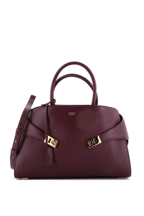 Pre-Owned Hug Top Handle Bag Leather Large By Rebag