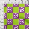 thumbnail image 1 of oneOone Viscose Chiffon Light Green Fabric Skull Sewing Craft Projects Fabric Prints By Yard 42 Inch Wide, 1 of 1