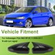 thumbnail image 2 of Reemplazo de tapa de espejo lateral izquierdo y derecho ABS negro para Volkswagen Polo Mk5 6R 6C V 2009-2017 Ox Horn, 2 of 7