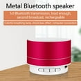 thumbnail image 3 of Christmas Gifts Liweisiy Metal Bluetooth Audio Phone Computer Mini Speaker Led Memory Card Luminous Mini Audio D1022 Red One Size, 3 of 4