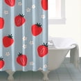 thumbnail image 4 of Strawberry Plants Fruit Flower Shower Curtain 72"x72" ,Bathroom Decorative Shower Curtains Set with 12 Hooks,Modern Waterproof Washable Shower Curtain, 4 of 6