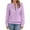Light Purple, variant on Sweatshirt For Women Wine Crewneck Sweatshirt Solid Color Daily Half Zip Long Sleeve Athletic Sweatshirt Hoodless Pullover For Casual Wear Fall Winter