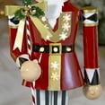 thumbnail image 2 of 61" Tall Large Iron Christmas Nutcracker with Candy Cane Staff & LED Lights "Harry", 2 of 5