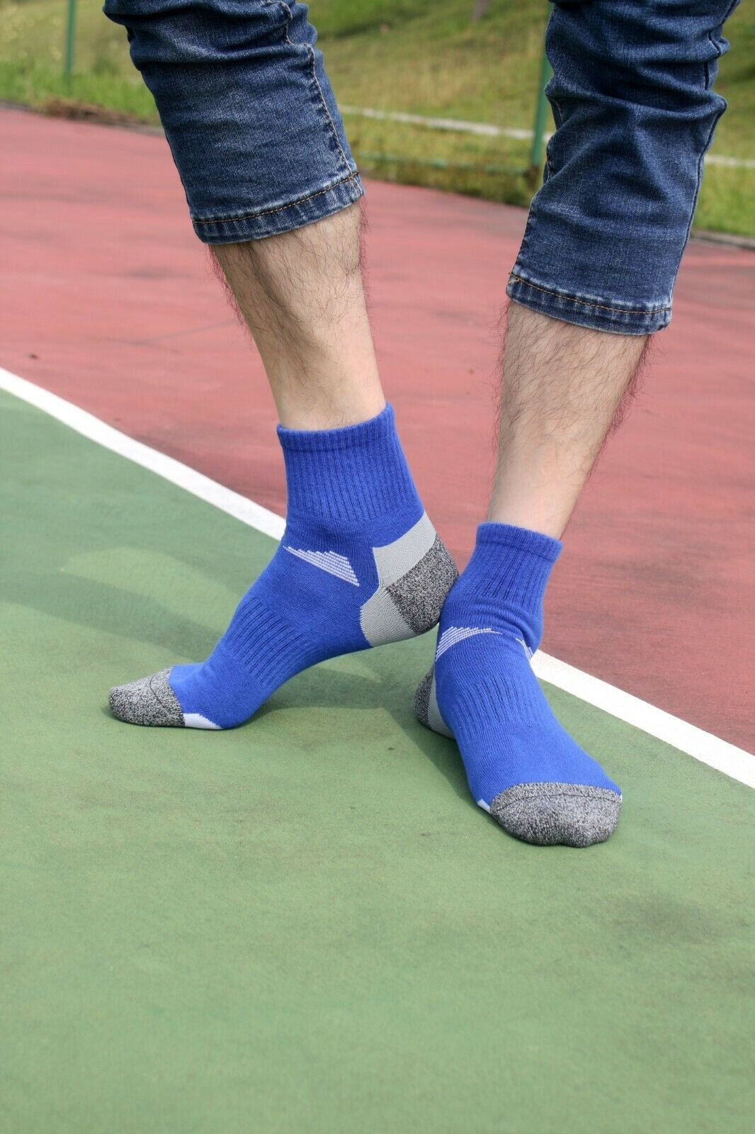 B&Q Lot 3-12 Pairs Mens Mid Cut Ankle Quarter Athletic Breathable Sport Cotton Socks 6-12