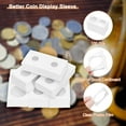 thumbnail image 3 of Monedas de lanzamiento 2" x 2", paquete de 100 soportes de cartón para monedas de 40 mm/1.6" suministros de colección, blanco, 3 of 7