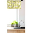 thumbnail image 3 of Ambesonne Floral Valance Pack of 2, Scattered Mimosa Flowers, 54"X12", Avocado Green White, 3 of 3