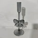 thumbnail image 5 of Clear Glass Christmas Taper Candle Holders with Bow, Elegant Table Centerpiece Decor for Holiday Dinner Party, Wedding, Mantel, Festive Home Decorations, 5 of 6