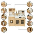 thumbnail image 5 of Teamson Kids Little Chef Cyprus Wooden Play Kitchen with 14-Piece Accessory Set, 5 of 8