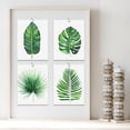 thumbnail image 2 of PixonSign Frameless Tropical Island Banana Palm Leaf Wall Art, Set of 4 Nature Wilderness Wall Decor Prints, Botanical Floral Leaves Wall Décor, Home Artwork for Office, Bedroom - 12"x16", 2 of 5
