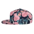 thumbnail image 3 of Fotbe Rose Flowers Flat Bill Visor Cap Classic Snapback Hat Polyester Foam Trucker Hat Trucker Cap Adjustable Baseball Cap, 3 of 9