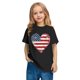 thumbnail image 1 of Odeerbi Niños Niñas Día de La Independencia Camiseta de Algodón Manga Corta 4 de Julio Camiseta Gráfica, 1 of 9