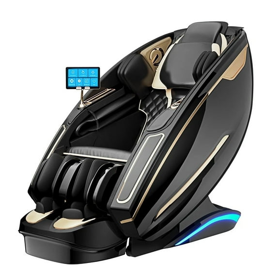 Elysium Full Body Massage Chair 57" SL Track with Zero Gravity Recline (Black)