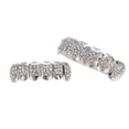 thumbnail image 5 of Tebru Silver / Gold Plated Diamond Teeth Mouth Grills Bling Hip Hop Cosplay, 5 of 8