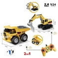 thumbnail image 4 of Juguete De Vehículo De Construcción RC, Exquisito Juguete De Vehículo De Ingeniería De Control Remoto 2 En 1 Inalámbrico Para Niños, 4 of 7