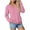 Pink, variant on larppty Womens Sweatshirts V Neck Long Sleeve Soft Sweatshirt Oversized Fall Fashion Hoodies Pullover with Pocket (Grey, XL)