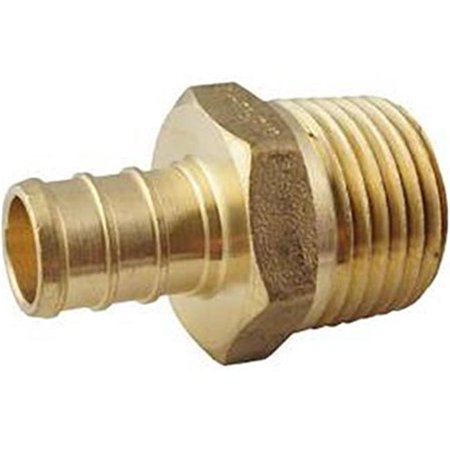 Apollo 3/4 in. Brass PEX Barb x Male Pipe Thread Adapter Jar (25-Pack)