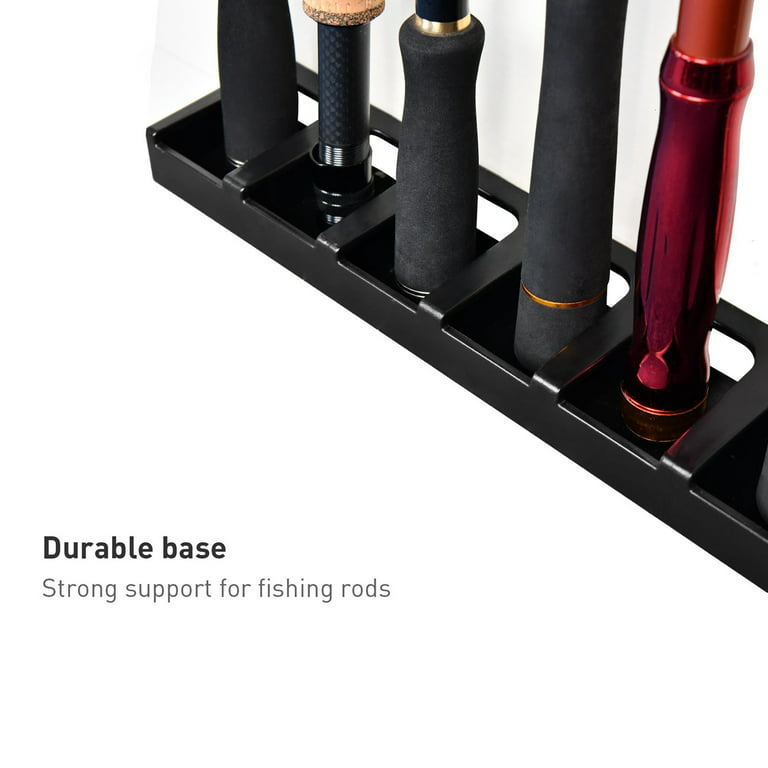 VISgogo Fishing Rod Rack, Overhead Wall-Mounted Fishing Pole Storage  Vertical Horizontal Holder for Garage, Ceiling, Boat 