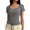 Gray#09, variant on Scoop Neck T Shirts for Women Plus Size U Neck Slim Short Sleeve Shirt Top Summer Casual Solid Crewneck Loose Breathable Comfy Soft Basic Tee Shirt