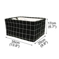 thumbnail image 4 of Unique Bargains Fabric Storage Bin Box with Handles Laundry Baskets Organizer for Closet, 4 of 9